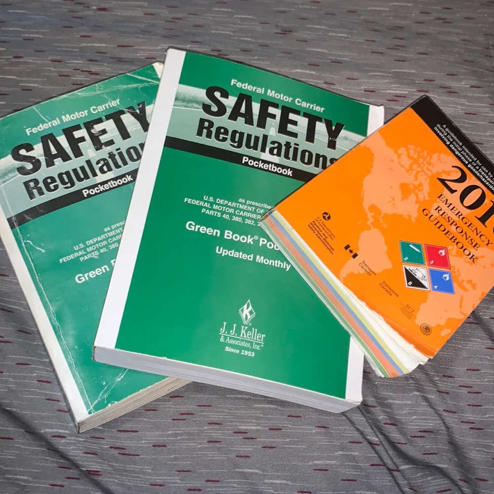 Safety regulations for Truch drivers and Emergency response Guide All 3 for $6